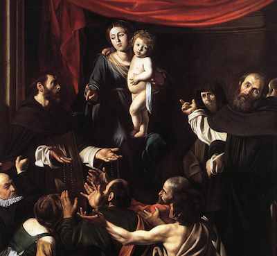 Virgen del Rosario-Caravaggio